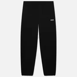 Мужские брюки MSGM Micrologo Basic Unbrushed, цвет чёрный, размер XL