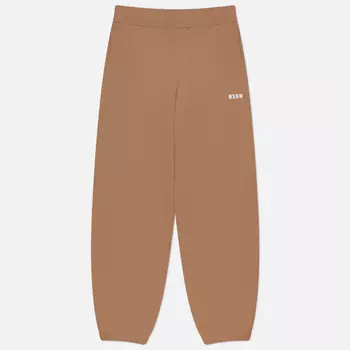 Мужские брюки MSGM Micrologo, цвет коричневый, размер XL