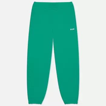 Мужские брюки MSGM Micrologo Print Seasonal, цвет зелёный, размер XL