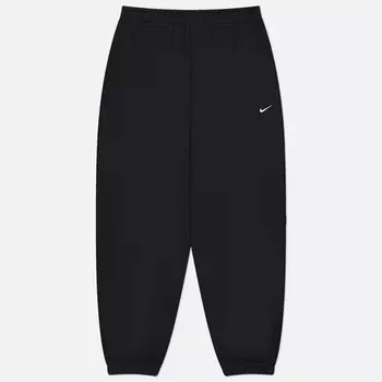 Мужские брюки Nike Solo Swoosh Fleece, цвет чёрный, размер M