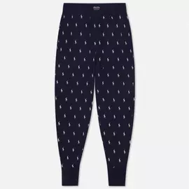 Мужские брюки Polo Ralph Lauren Printed Liquid Cotton Sleep Bottom, цвет синий, размер XXXL