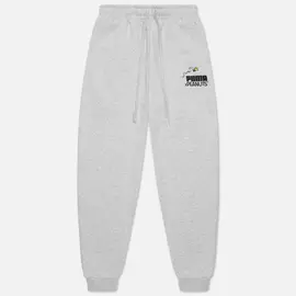 Мужские брюки Puma x Peanuts Archive Logo, цвет серый, размер XXL