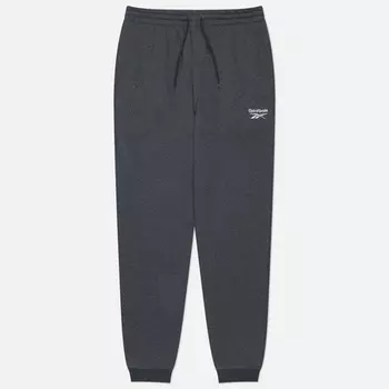 Мужские брюки Reebok Identity Small Logo Fleece Joggers, цвет серый, размер XXL