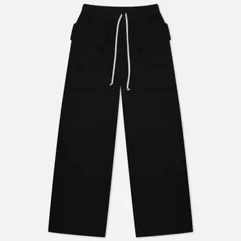Мужские брюки Rick Owens DRKSHDW Edfu Creatch Cargo Drawstring Compact Heavy, цвет чёрный, размер XL