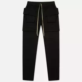 Мужские брюки Rick Owens DRKSHDW Gethsemane Creatch Cargo Drawstring, цвет чёрный, размер XL