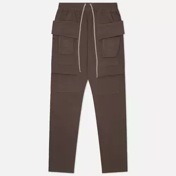 Мужские брюки Rick Owens DRKSHDW Hollywood Creatch Cargo Drawstring, цвет коричневый, размер S