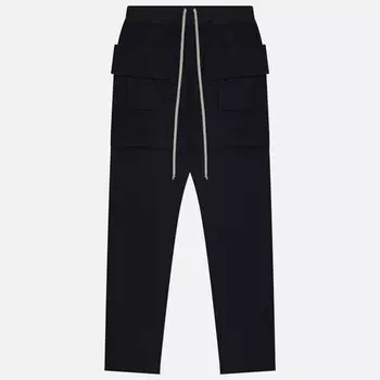 Мужские брюки Rick Owens DRKSHDW Porterville Creatch Cargo Drawstring, цвет чёрный, размер S
