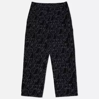 Мужские брюки RIPNDIP Fuckin Fuck Quilted Wide Leg, цвет чёрный, размер 30
