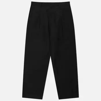 Мужские брюки SOPHNET. Linen Wool 1 Tuck, цвет чёрный, размер XL