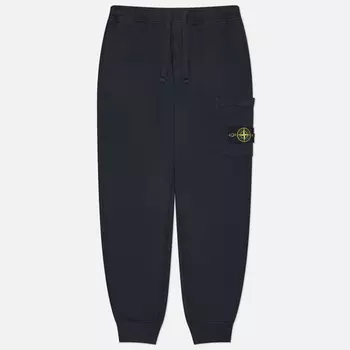 Мужские брюки Stone Island Organic Cotton Fleece Joggers, цвет синий, размер S