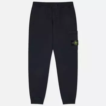 Мужские брюки Stone Island Organic Cotton Fleece, цвет синий, размер XL