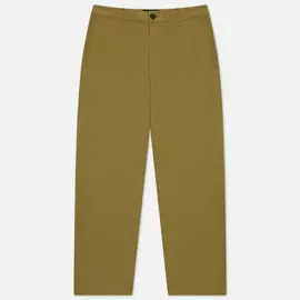 Мужские брюки Stone Island Shadow Project Straight Black Weaved Cotton Satin, цвет оливковый, размер 52