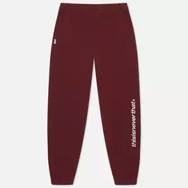 Мужские брюки thisisneverthat SP-Logo Embroidery, цвет бордовый, размер S