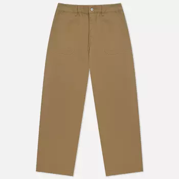 Мужские брюки Uniform Bridge Cotton Fatigue Wide Fit, цвет бежевый, размер M