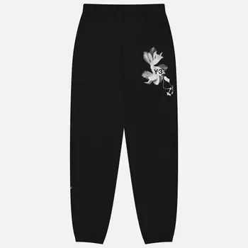 Мужские брюки Y-3 Graphic French Terry, цвет чёрный, размер M