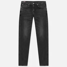 Мужские джинсы Edwin Slim Tapered Kaihara Black Stretch Denim Green x White Selvage 12.5 Oz, цвет серый, размер 29/32