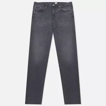 Мужские джинсы Edwin Slim Tapered Kaihara Black x Black Stretch Denim Green x White Selvage 12,5 Oz, цвет серый, размер 28/32