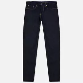 Мужские джинсы Edwin Slim Tapered Kaihara Blue Stretch Denim Green x White Selvage 12.5 Oz, цвет синий, размер 33/32