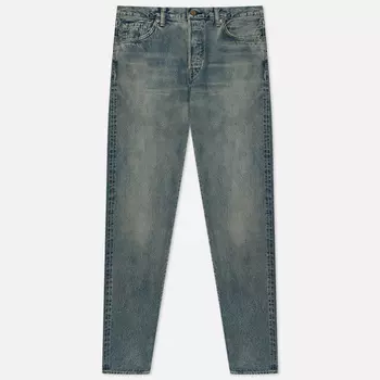 Мужские джинсы Edwin Slim Tapered Kaihara Dark Pure Indigo Rainbow Selvage 13.5 Oz, цвет голубой, размер 38/32