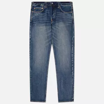Мужские джинсы Evisu Seagull Stitch Embroidery & Printed Patch Denim, цвет синий, размер 30