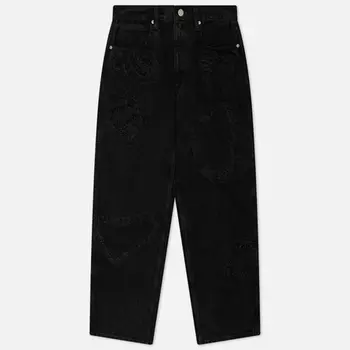 Мужские джинсы thisisneverthat x Felix The Cat TNT Damaged, цвет чёрный, размер XL