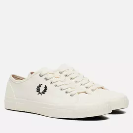 Мужские кеды Fred Perry Hughes Low Canvas, цвет белый, размер 43 EU