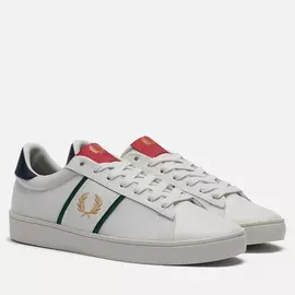 Мужские кеды Fred Perry Spencer Mesh Tipping, цвет белый, размер 42 EU