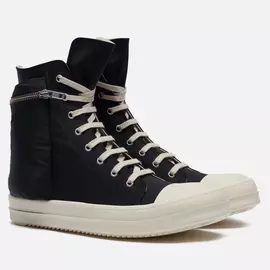 Мужские кеды Rick Owens DRKSHDW Phlegethon Cargo High, цвет чёрный, размер 45 EU