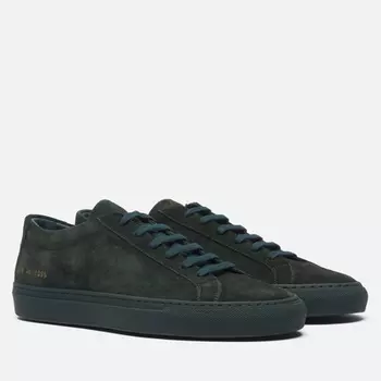Мужские кроссовки Common Projects Achilles Tonal Suede, цвет зелёный, размер 45 EU