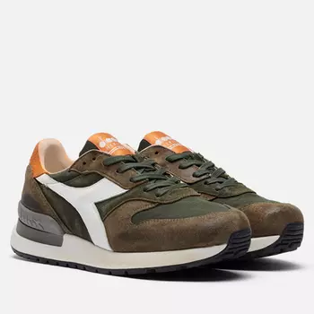 Мужские кроссовки Diadora Heritage Conquest Ripstop Stone Wash, цвет оливковый, размер 45.5 EU