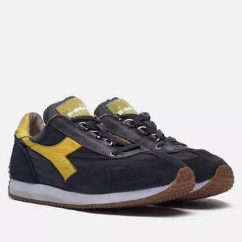 Мужские кроссовки Diadora Heritage Equipe Dirty Stone Wash, цвет чёрный, размер 45 EU
