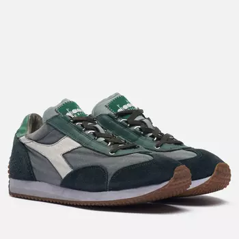 Мужские кроссовки Diadora Heritage Equipe Dirty Stone Wash, цвет зелёный, размер 44.5 EU