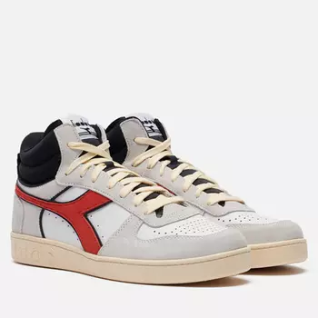 Мужские кроссовки Diadora Magic Basket Demi Cut Suede Leather, цвет белый, размер 45 EU