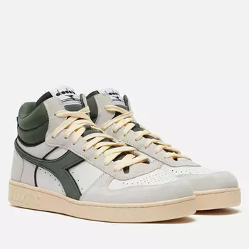 Мужские кроссовки Diadora Magic Basket Demi Cut Suede Leather, цвет белый, размер 45.5 EU