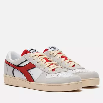 Мужские кроссовки Diadora Magic Basket Low Suede Leather, цвет белый, размер 45 EU