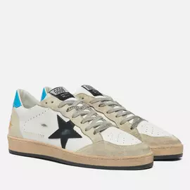 Мужские кроссовки Golden Goose Ball Star Leather/Star Suede, цвет белый, размер 45 EU