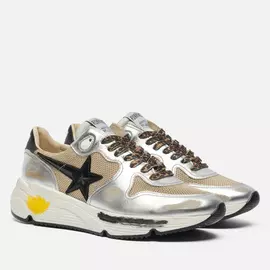 Мужские кроссовки Golden Goose Running Sole Laminated/Spur 3D Star, цвет бежевый, размер 44 EU