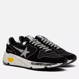 Мужские кроссовки Golden Goose Running Sole Lycra/Print Star, цвет чёрный, размер 38 EU