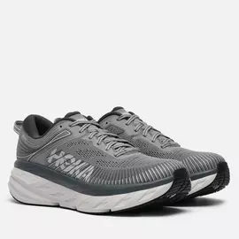 Мужские кроссовки Hoka One One Bondi 7, цвет серый, размер 45 EU
