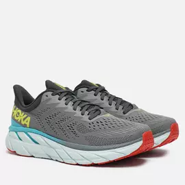 Мужские кроссовки Hoka One One Clifton 7, цвет серый, размер 43.5 EU