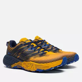 Мужские кроссовки Hoka One One Speedgoat 4, цвет жёлтый, размер 40.5 EU