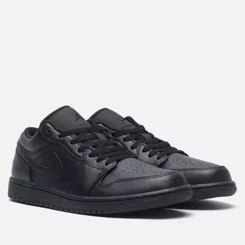 Мужские кроссовки Jordan Air Jordan 1 Low, цвет чёрный, размер 40 EU