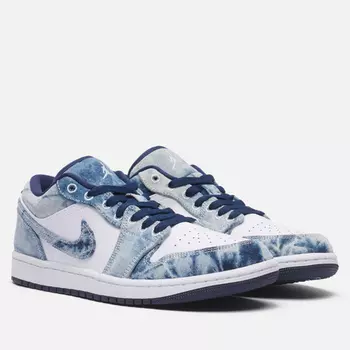 Мужские кроссовки Jordan Air Jordan 1 Low SE, цвет голубой, размер 42 EU