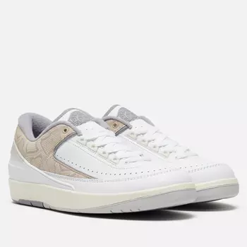 Мужские кроссовки Jordan Air Jordan 2 Retro Low, цвет белый, размер 45.5 EU
