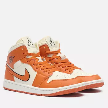 Мужские кроссовки Jordan Wmns Air Jordan 1 Mid SE, цвет оранжевый, размер 42.5 EU