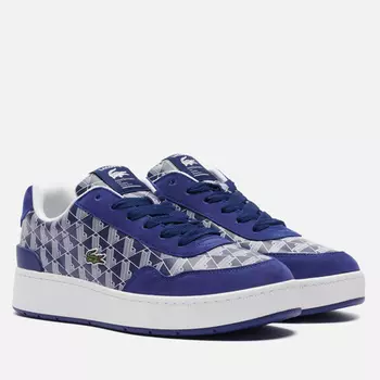 Мужские кроссовки Lacoste Ace Clip Monogram Leather, цвет синий, размер 42.5 EU