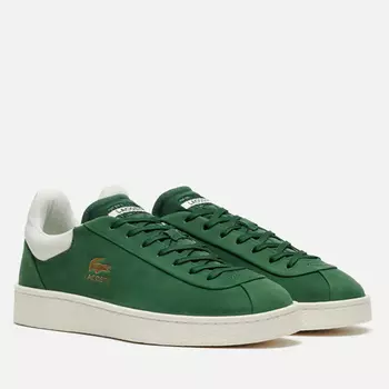 Мужские кроссовки Lacoste Baseshot Premium Leather, цвет зелёный, размер 46.5 EU