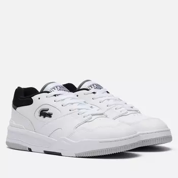 Мужские кроссовки Lacoste Lineshot Contrasted Collar Leather, цвет белый, размер 46 EU