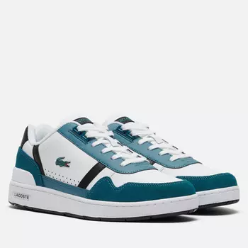 Мужские кроссовки Lacoste T-Clip Logo Leather, цвет белый, размер 47 EU