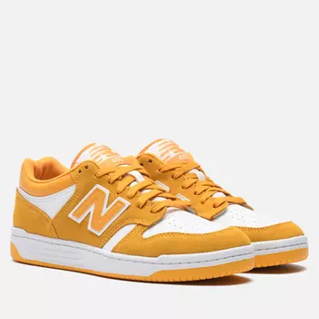 Мужские кроссовки New Balance BB480LWA, цвет жёлтый, размер 46.5 EU